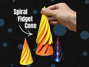 Spiral Fidget Cone - Satisfying Fidget Toy