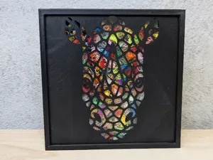 Pochoir Rhinocéros – Boîte à crottes