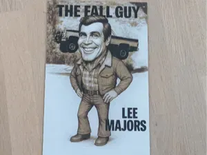 Karikatur von Lee Majors aus The Fall Guy