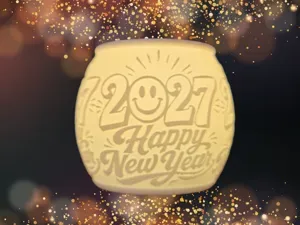 Tea / Puck Light with Lid Happy New Year 2027 No.1