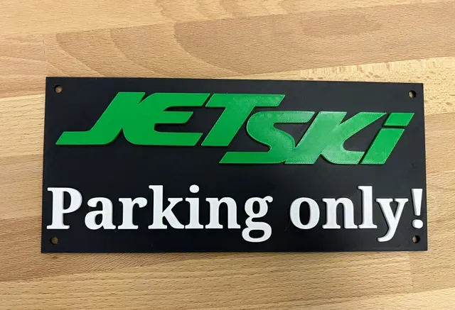 Jet Ski Parking Only Sign (Multi-Colored)