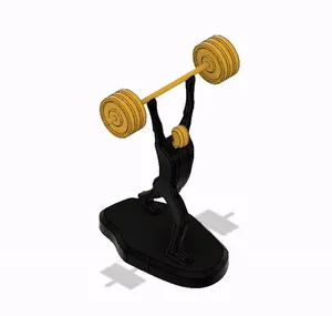 Weight Lifting Athlete Minimalist Square