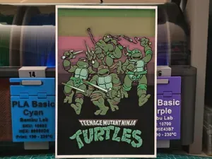 Teenage Mutant Ninja Turtles V2 Poster - Hueforge
