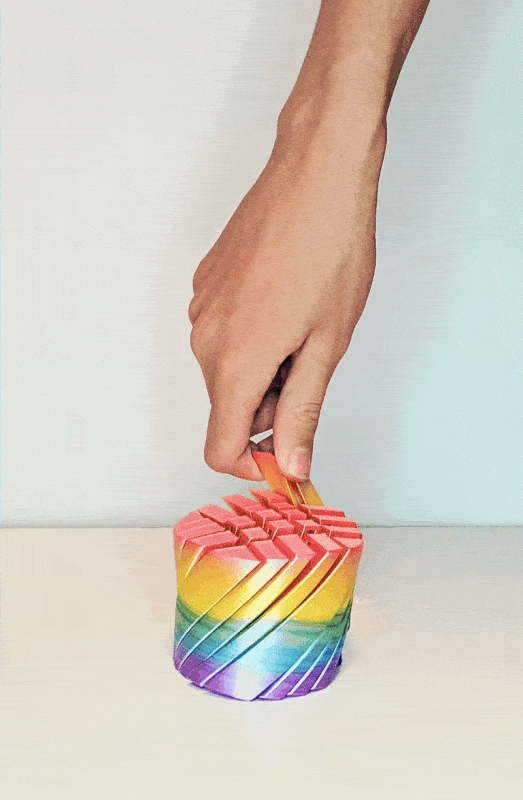 SpiralTwist Cylinder Fidget (slime Cylinder)