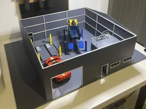 1:32 Scale Garage Workshop Diecast Cars Diorama