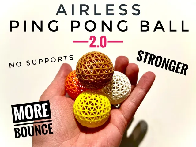 Airless Ping Pong Ball 2.0