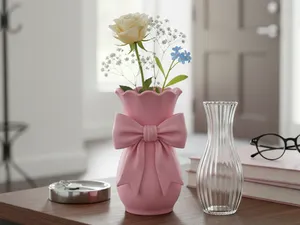 Coquette Bow Vase