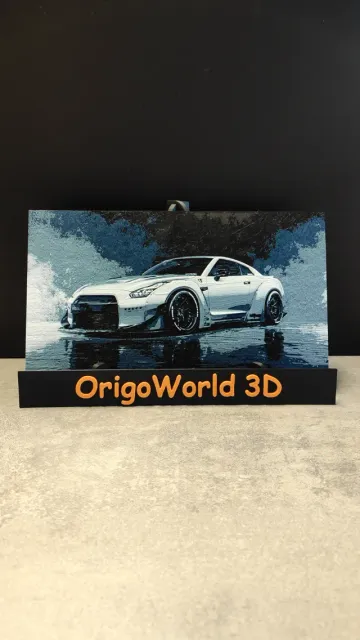Nissan GT-R (4 Colors Filament Painting) HueForge — Фото 2 из 5