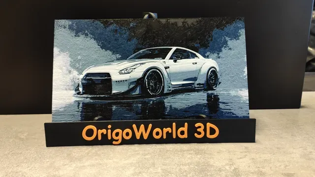 Nissan GT-R (4 Colors Filament Painting) HueForge — Фото 5 из 5