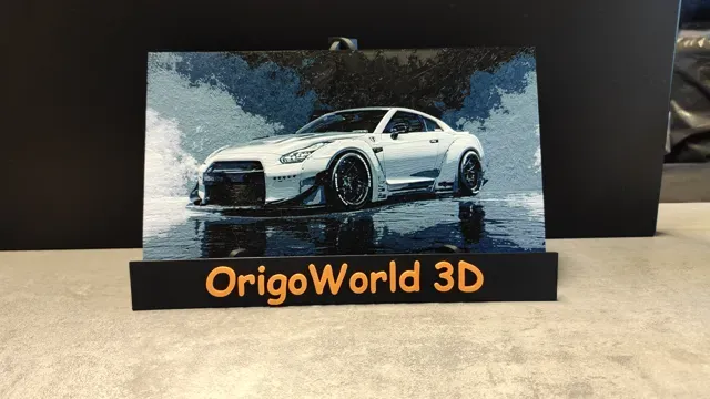 Nissan GT-R (4 Colors Filament Painting) HueForge — Фото 4 из 5