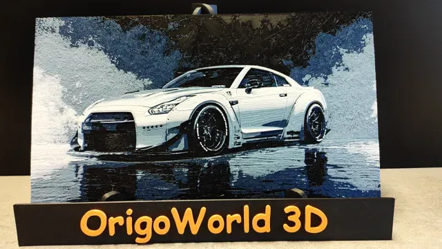 Nissan GT-R (4 Colors Filament Painting) HueForge — Фото 3 из 5