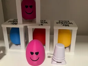 Wind Up Walking Ei Mr.Wackel Eggi mit Verpackung