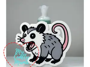 Hissing Opossum Clip On Soap Cover - Pencil Cup