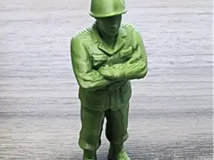 Green Army Man Arms Crossed Mini Figuring Soldier