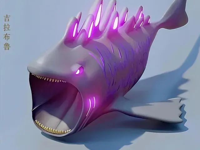 【UMA系列・猎海怪吉拉布鲁 Bloop】深海萌系怪兽 3D 打印模型