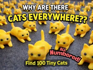 Find 100 Tiny Cats – April Fool Prank