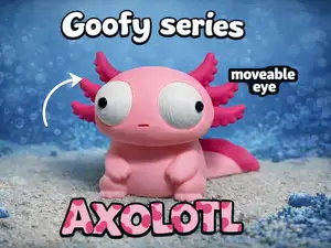 Goofy series – AXOLOTL Movable Eyes NOAMS