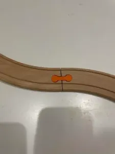 Wooden rail joint - Ikea Brio, Lidl Playtive