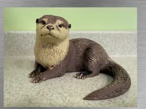 River Otter Sitting-ultra-realistic Figure