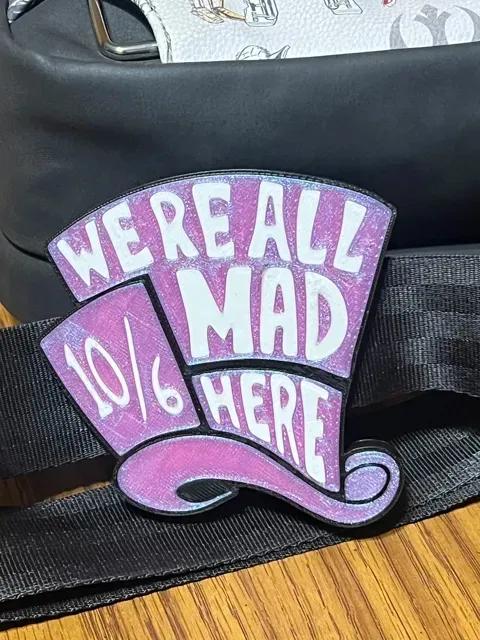 We’re All Mad Here Bag Strap Charm — Image 3 of 5