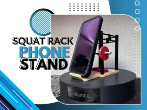 Squat Rack Phone Stand