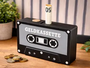 Geldkassette – Die Retro-Spardose im Kassettenlook