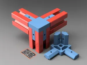 3030 Connector 3Ways Corner Bracket M4 Thread