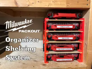 Milwaukee Packout Organizer Shelving System