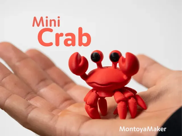 Mini Crab – Articulated & Keychain