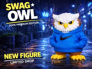 Urban swag OWL in hoodie