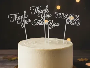 Thank You Topper Collection 4 stylish designs