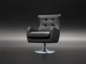Miniature Lounge Chair for dollhouse, scale 1:12