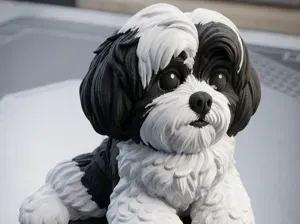 Luck Dog Shih Tzu Dog Figurine (Multi-Color / AMS)