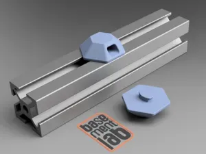 2020 Aluminium HEX T slot twist in Zip-Tie Mount