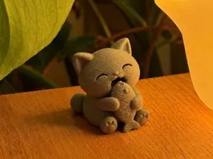Tiny Cat Fish - cute mini figurine