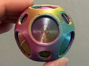 Spinning Sphere Inside Sphere Fidget Toy
