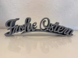 Frohe Ostern Schriftzug als Aufsteller
