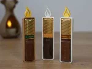 Christmas Candle Chocolate Holder for Merci