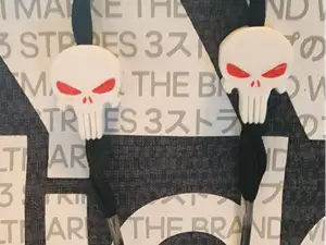 Punisher Hoodie Drawstring Beads