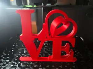 Love-Deko mit drehendem Herz - Print in Place