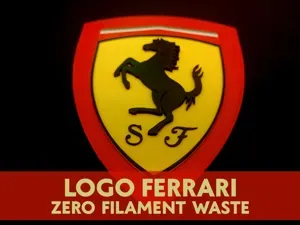 Logo Ferrari F1 - con supporto da scrivania