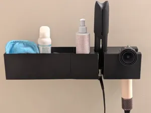 hair dryer/straightener holder