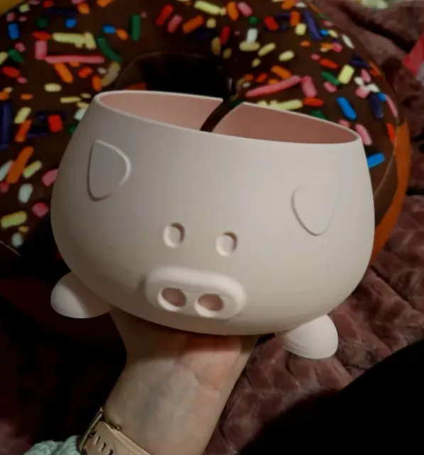 Pig yarn bowl - crochet — Фото 3 из 6