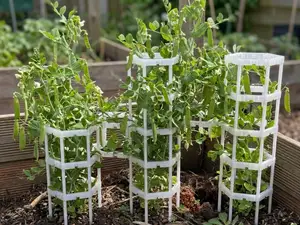 Modulares Hex-Spalier für Kletterpflanzen & Erbsen