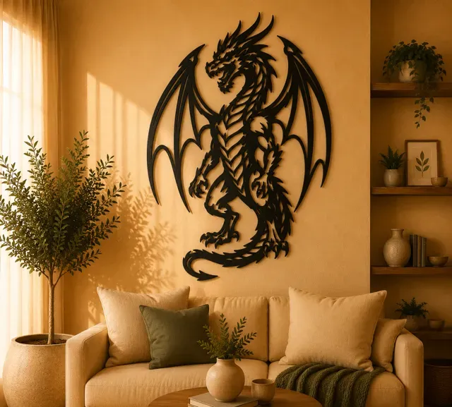 Fantasy Dragon 2D Wall Art — Image 2 of 4