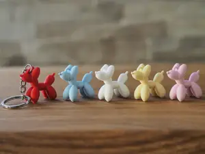 Balloon dog keychain 