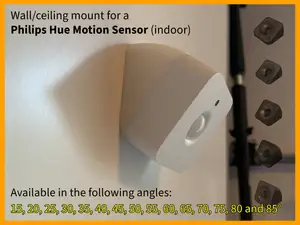 Wall mount for Philips Hue Motion Sensor (15-85°)