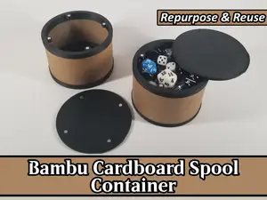 Bambu Cardboard Spool Core Container / Box / Cup