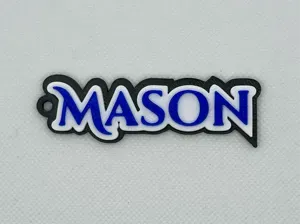 BoldName Custom Name Keychain – Mason Edition