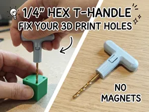 1/4" Hex T-Handle Bit Holder (2 versions)